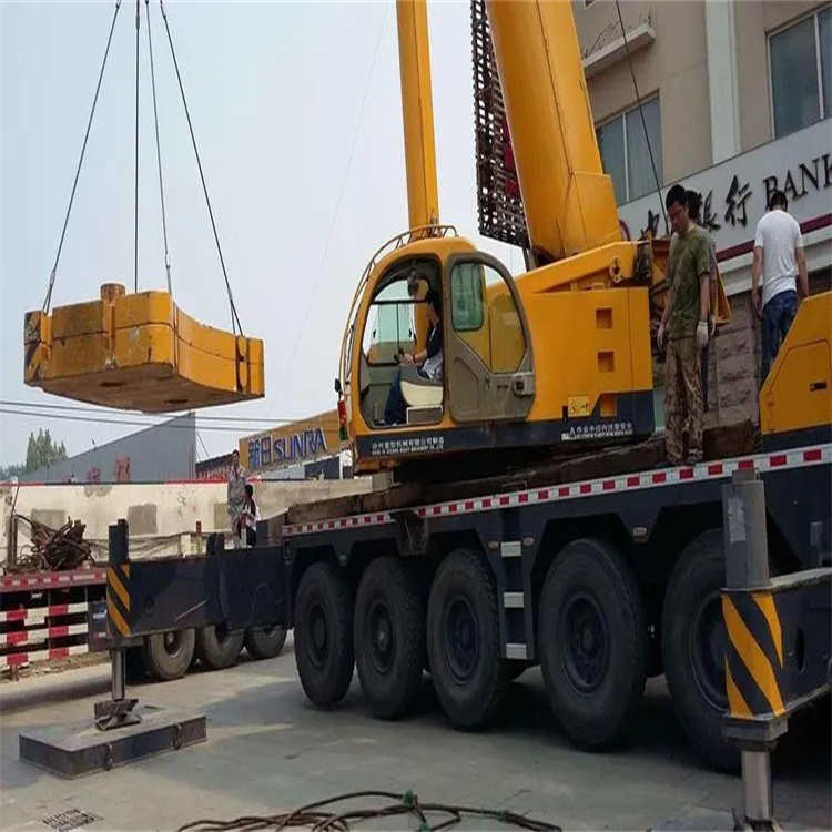 松阳县当地吊车出租|机器吊装|75吨|工厂搬迁服务